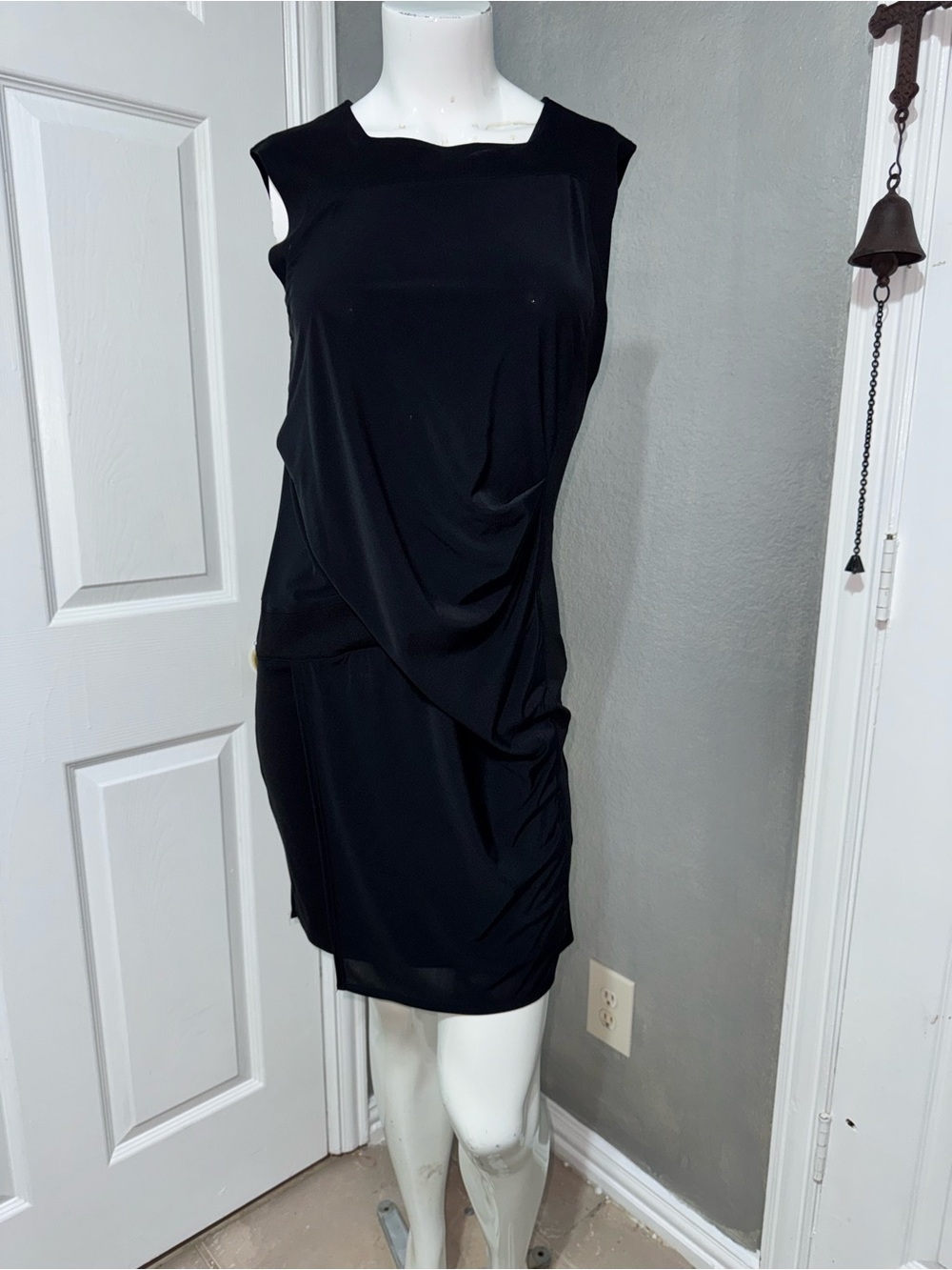 Helmut Lang Black Sleeveless Mini Dress